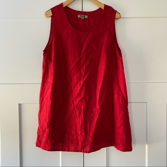 Flax Dresses & Skirts - Flax A line sleeveless Linen dress